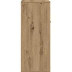 vidaXL - Schoenenkast met 1 lade 2 deuren - Artisan eiken - Hout - 60x35x84 cm