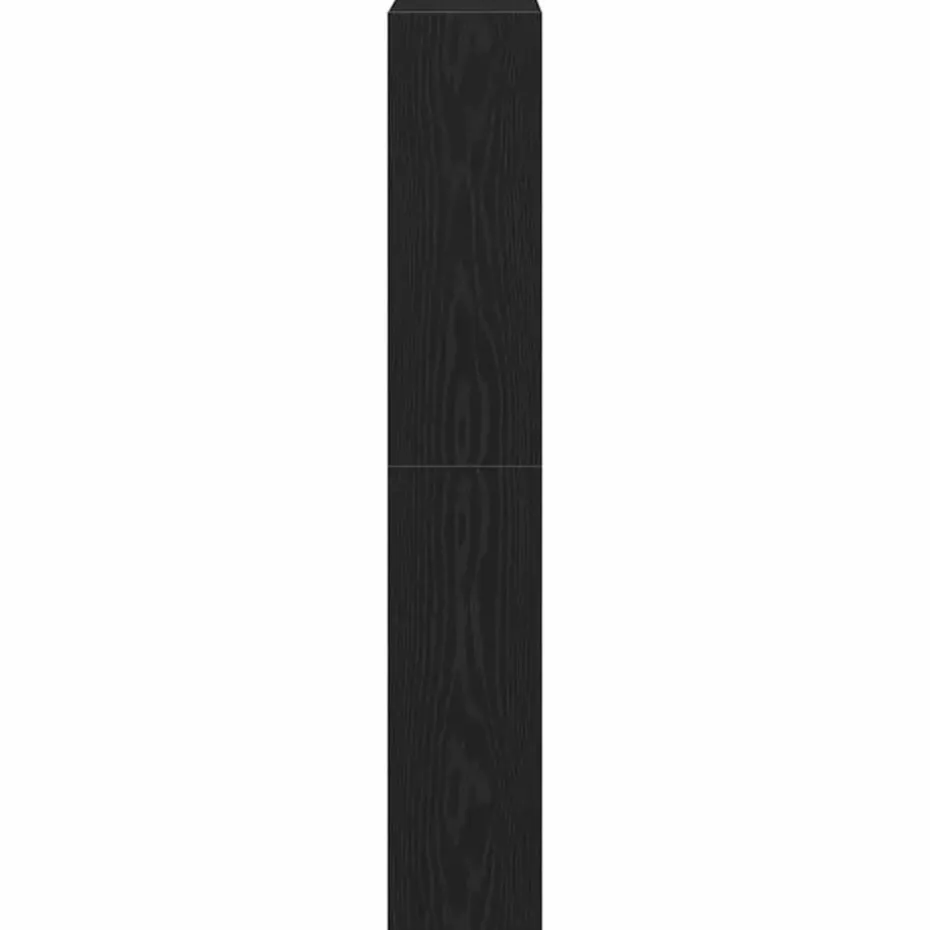 vidaXL - Schoenenkast met 3 kleppen 9 paar - Zwart eiken - 80x21x125,5 cm