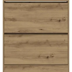 vidaXL - Schoenenkast voor entree 4 paar - Gerookt eiken - 80x21x87,5 cm