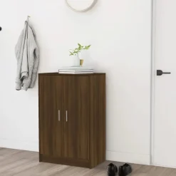 vidaXL - Schoenenrek - Bruin - Bewerkt hout - 60 x 35 x 92 cm