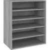 vidaXL - Schoenenrek - Grijs - Bewerkt hout - 60 x 35 x 70 cm