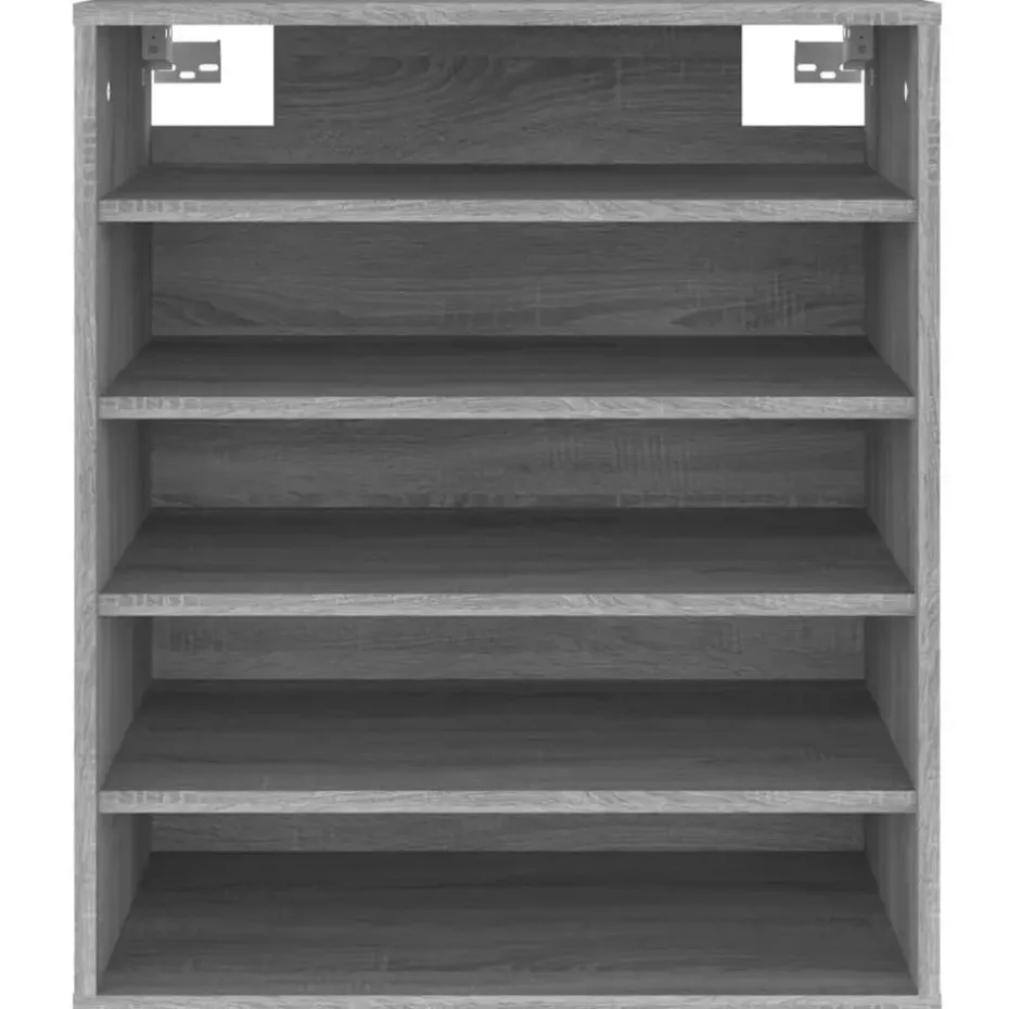 vidaXL - Schoenenrek - Grijs - Bewerkt hout - 60 x 35 x 70 cm