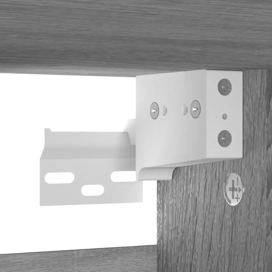 vidaXL - Schoenenrek - Grijs - Bewerkt hout - 60 x 35 x 70 cm