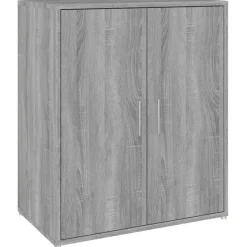 vidaXL - Schoenenrek - Grijs - Bewerkt hout - 60 x 35 x 70 cm