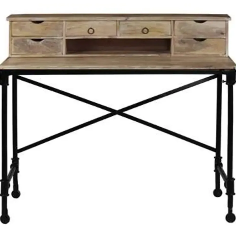vidaXL - Schrijftafel - Bruin - Hout