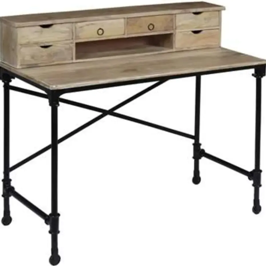 vidaXL - Schrijftafel - Bruin - Hout