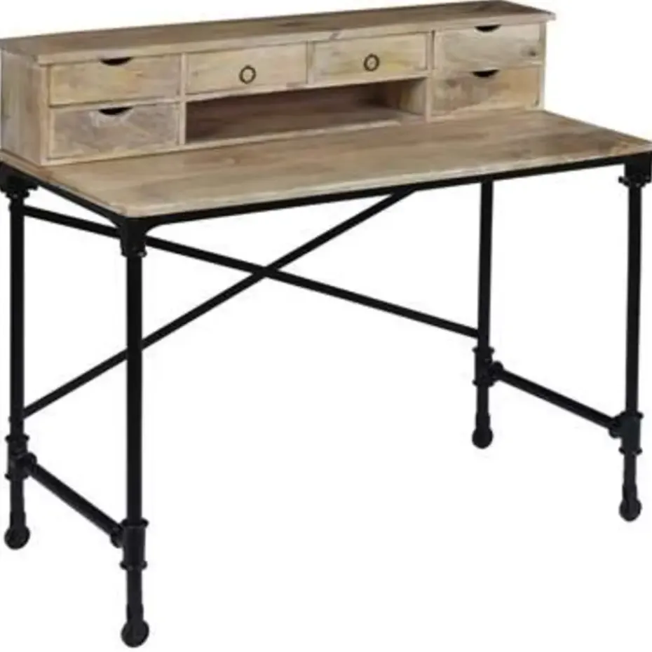 vidaXL - Schrijftafel - Bruin - Hout