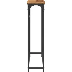 vidaXL - Sidetable - Oud hout - Gelaagd hout en metaal - 75x19.5x75 cm