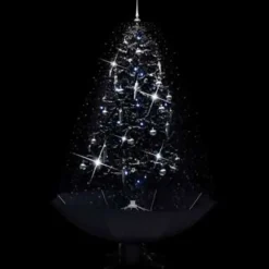 vidaXL - Sneeuwende Kerstboom - Zwart - 190 x 115 cm