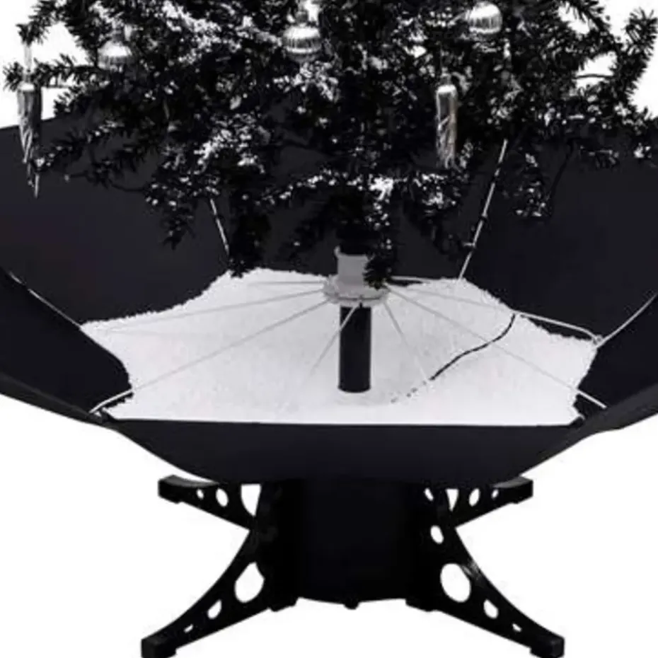 vidaXL - Sneeuwende Kerstboom - Zwart - 190 x 115 cm
