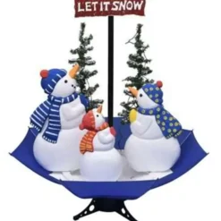 vidaXL - Sneeuwende Kerstboom - Blauw - PVC