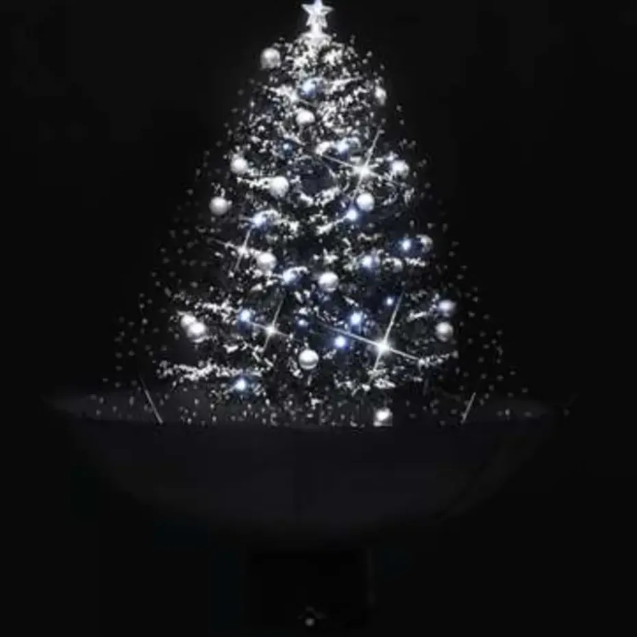 vidaXL - Sneeuwende Kerstboom - Zwart - 75 x 60 cm