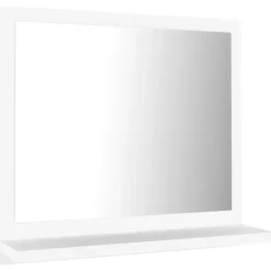 vidaXL - Spiegel - Wit - Bewerkt hout - 40 x 10.5 x 37 cm