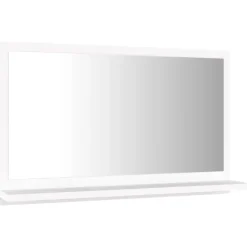 vidaXL - Spiegel - Wit - Bewerkt hout - 60 x 10.5 x 37 cm