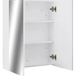 vidaXL - Spiegelkast - Wit - MDF