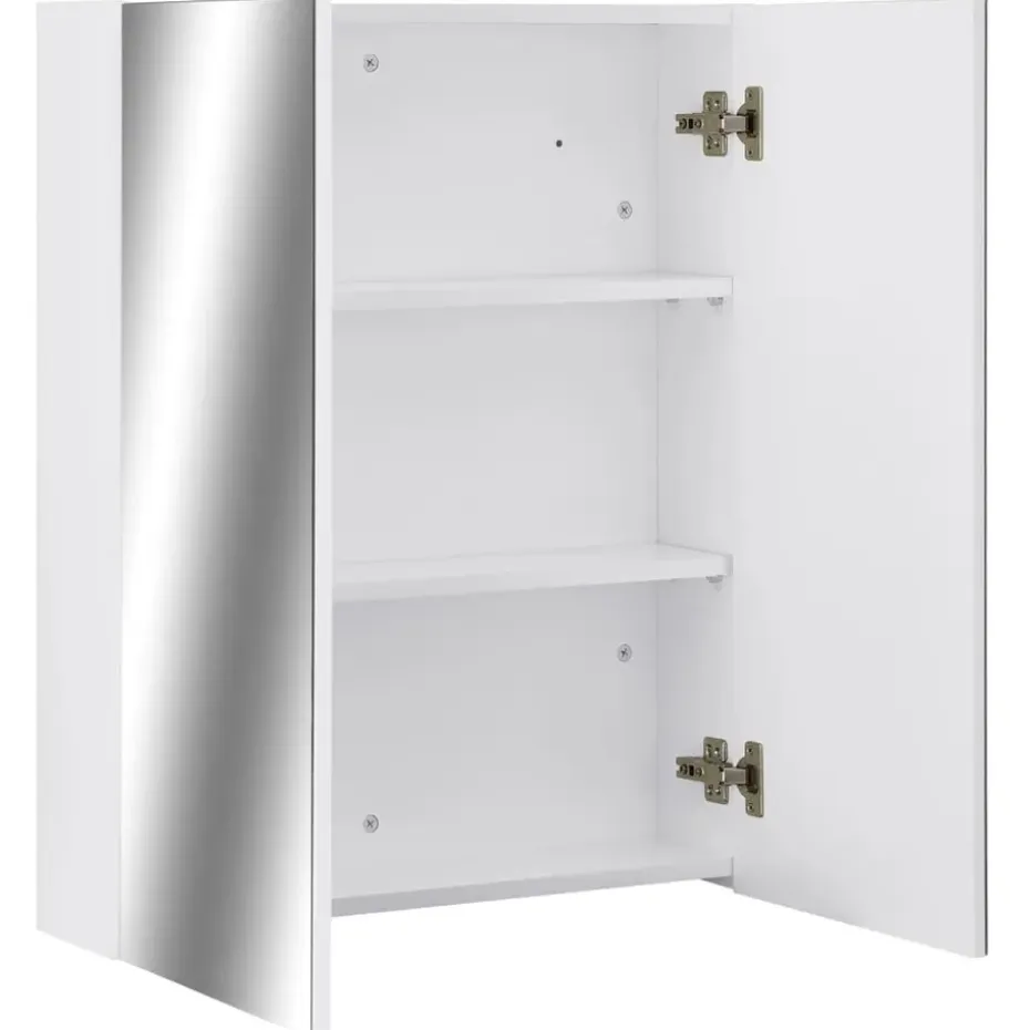 vidaXL - Spiegelkast - Wit - MDF