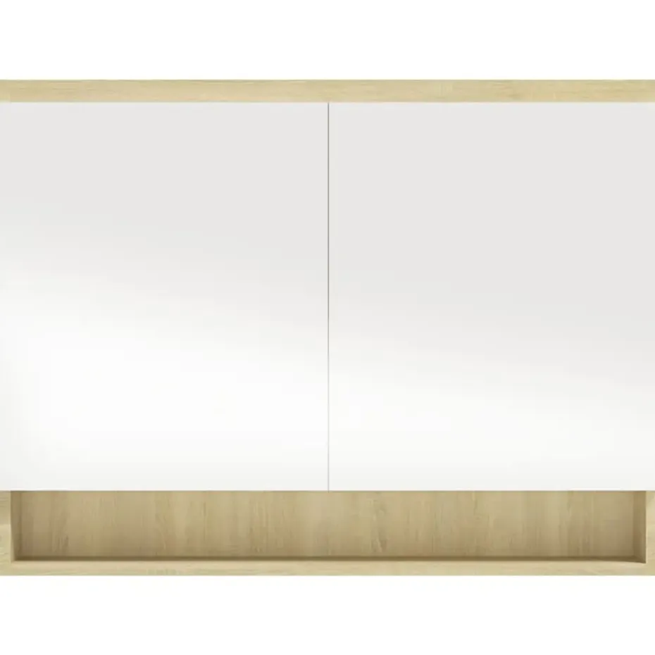vidaXL - Spiegelkast - Wit - MDF