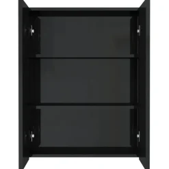 vidaXL - Spiegelkast - Zwart - MDF