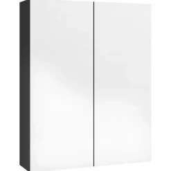 vidaXL - Spiegelkast - Zwart - MDF