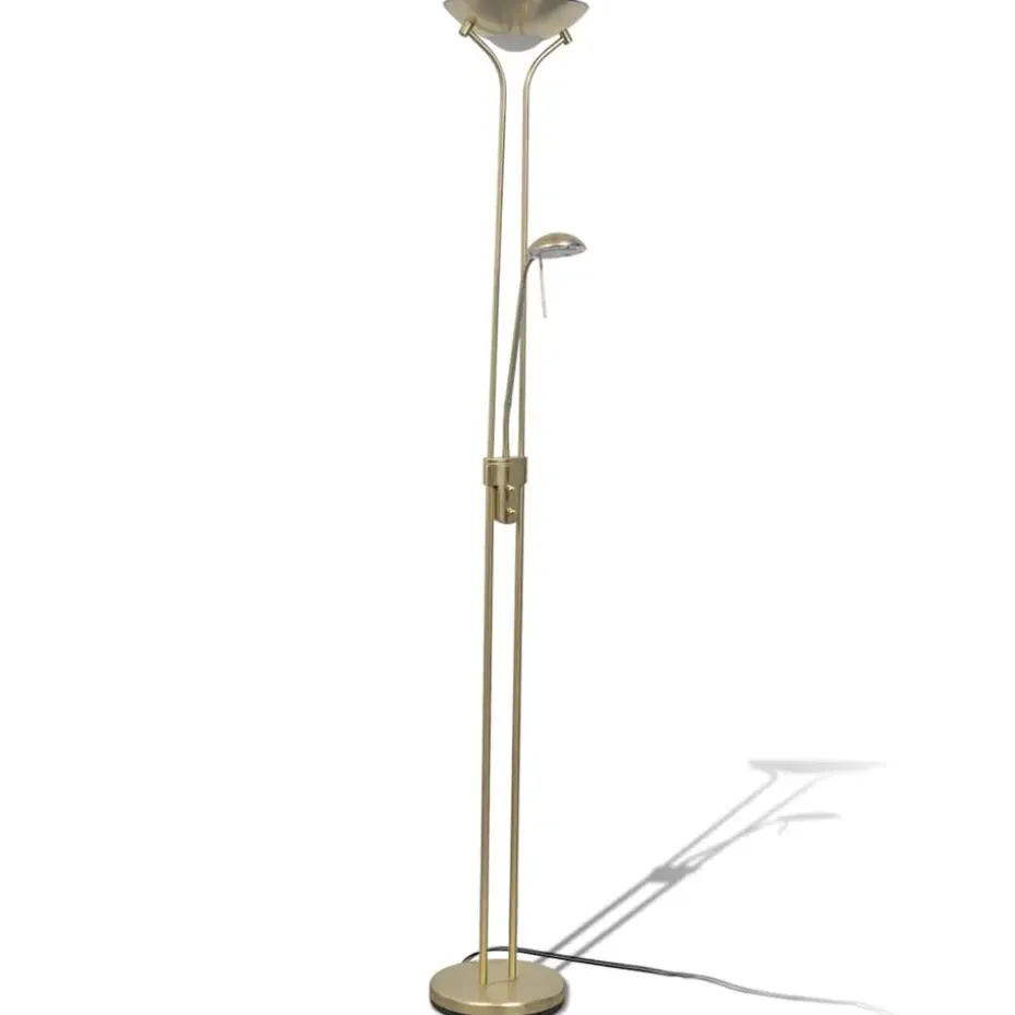 vidaXL - Staande Lamp - Goud - Staal