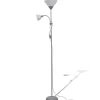 vidaXL - Staande Lamp - Grijs - Staal