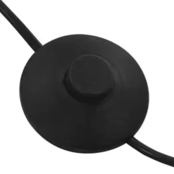 vidaXL - Staande Lamp - Zwart - Staal