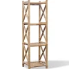 vidaXL - Staande Plank - Bruin - Bamboe