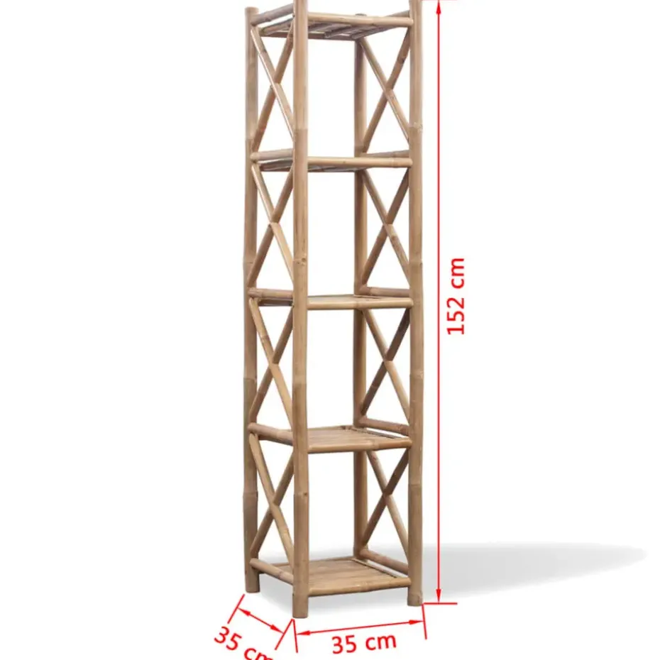 vidaXL - Staande Plank - Bruin - Bamboe