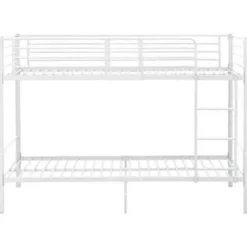 vidaXL - Stapelbed - Wit - metaal - 90x200 cm