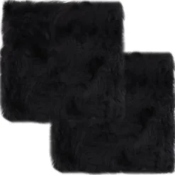 vidaXL - Stoelkussen - Grijs - Fleece