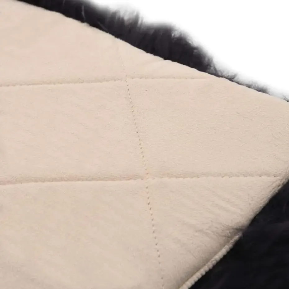 vidaXL - Stoelkussen - Grijs - Fleece