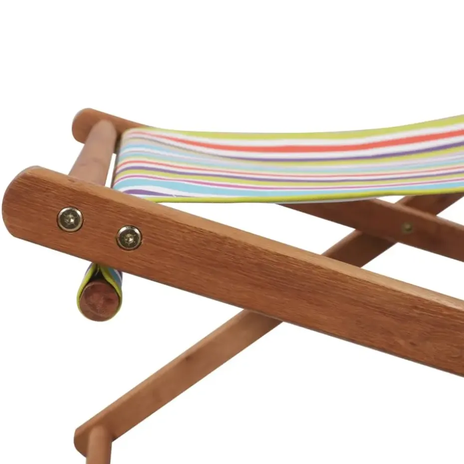 vidaXL - Strandstoel - Multikleur - Stof