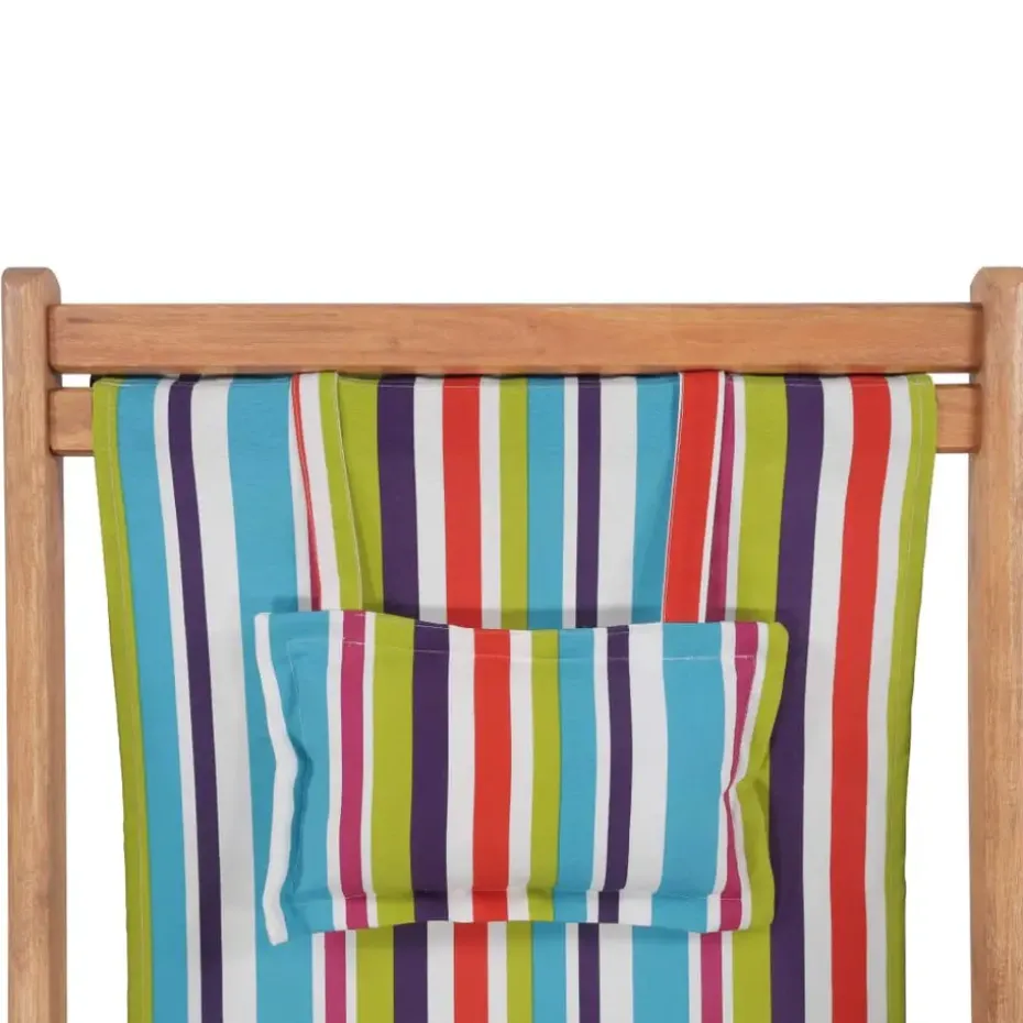 vidaXL - Strandstoel - Multikleur - Stof