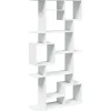 vidaXL - Symmetrische Boekenkast met vakken - Wit - Bewerkt hout - 92x29x188 cm