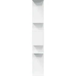 vidaXL - Symmetrische Boekenkast met vakken - Wit - Bewerkt hout - 92x29x188 cm