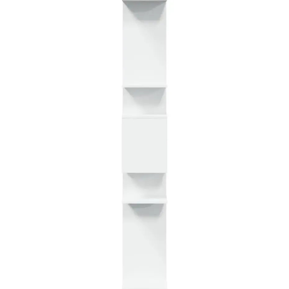 vidaXL - Symmetrische Boekenkast met vakken - Wit - Bewerkt hout - 92x29x188 cm