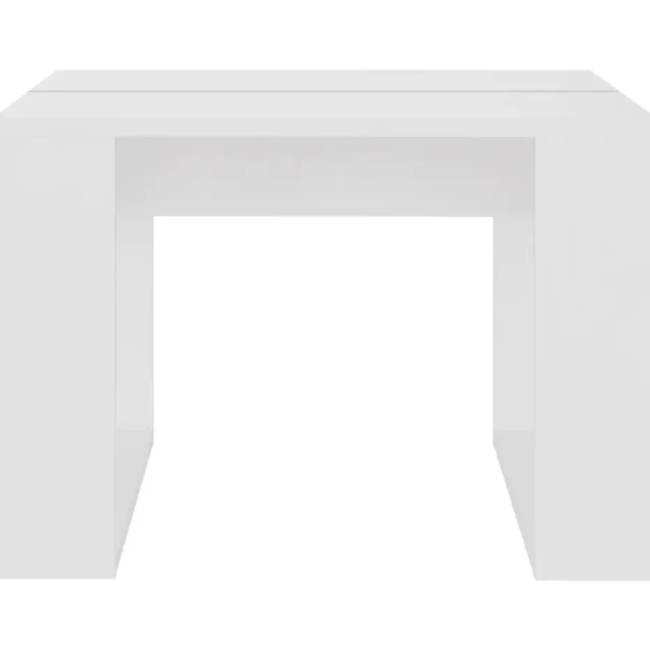vidaXL - Tafel - Wit - Bewerkt hout - 50 x 50 cm