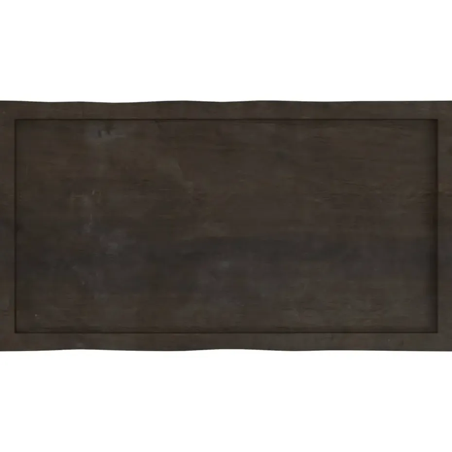 vidaXL - Tafelblad - Bruin - Eikenhout - 100 x 50 x 4 cm