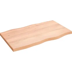 vidaXL - Tafelblad - Bruin - Eikenhout - 100 x 60 x 4 cm