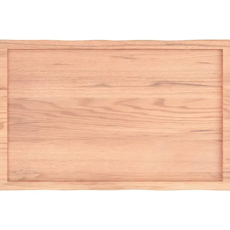 vidaXL - Tafelblad - Bruin - Eikenhout - 100 x 60 x 4 cm