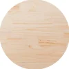 vidaXL - Tafelblad - Bruin - Grenenhout - Ø 80 x 2.5 cm