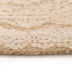 vidaXL - Tapijt - Beige - Jute - 150 cm