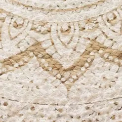 vidaXL - Tapijt - Beige - Jute - 90 cm