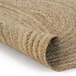 vidaXL - Tapijt - Beige - Jute - 90 cm