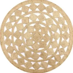 vidaXL - Tapijt - Bruin - Jute - 90 cm
