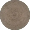 vidaXL - Tapijt - Grijs - Jute
