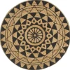 vidaXL - Tapijt - Zwart - Jute
