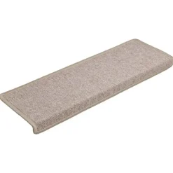 vidaXL - Tapijt Traptrede - Taupe - Polypropyleen