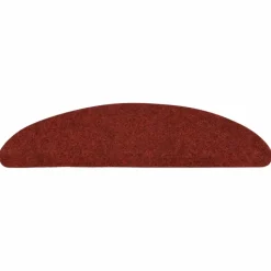 vidaXL - Tapijt Traptrede - Rood - Kunststof - 56 x 17 x 3 cm - 15 stuks