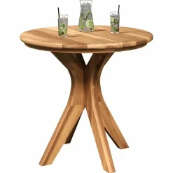 vidaXL - Terrastafel - Bruin - Massief teakhout - 55 x 55 x 51 cm